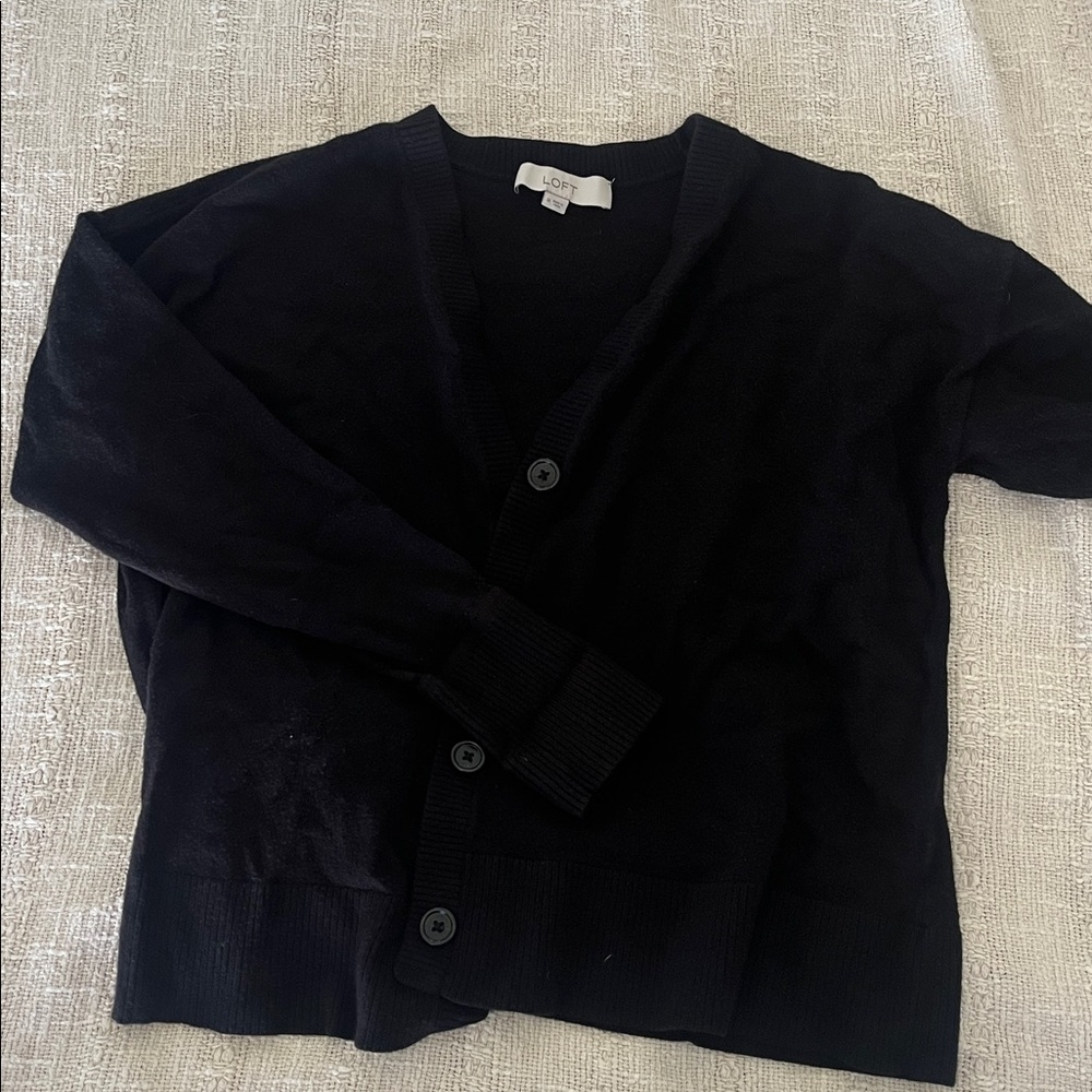 Black Button-Up Cardigan